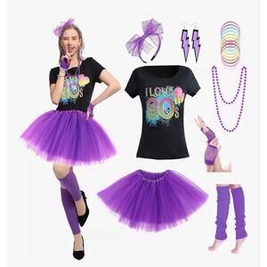 8 1980s Costume/Cosplay Sets- OS